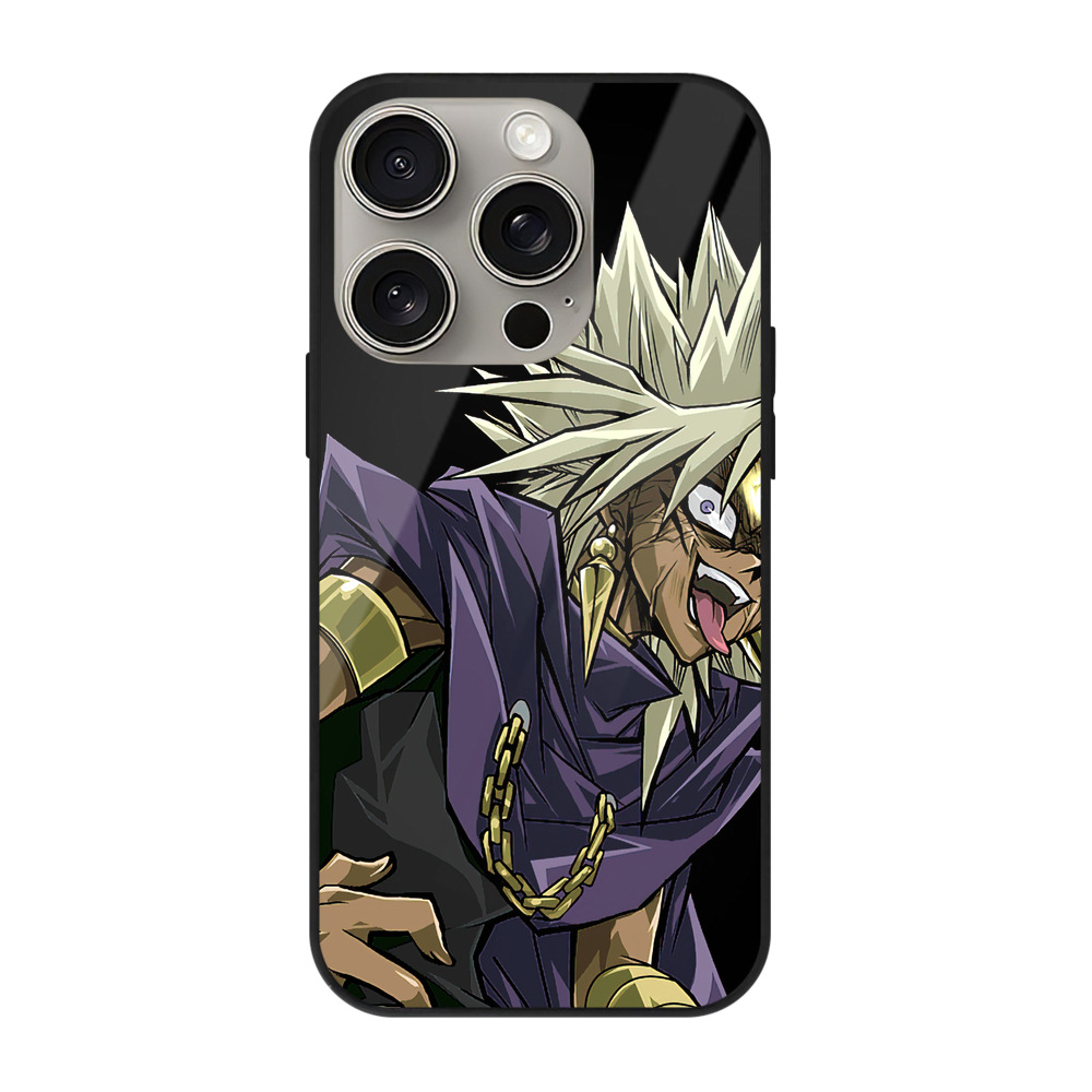 遊☆戯☆王 Yu-Gi-Oh! 【iPhone15Pro対応】スマホケース 耐衝撃＆黄変防止 背面ガラス
