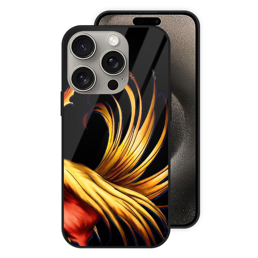 （画像用） 遊☆戯☆王 Yu-Gi-Oh! 【iPhone15Pro対応】スマホケース 耐衝撃＆黄変防止 背面ガラス