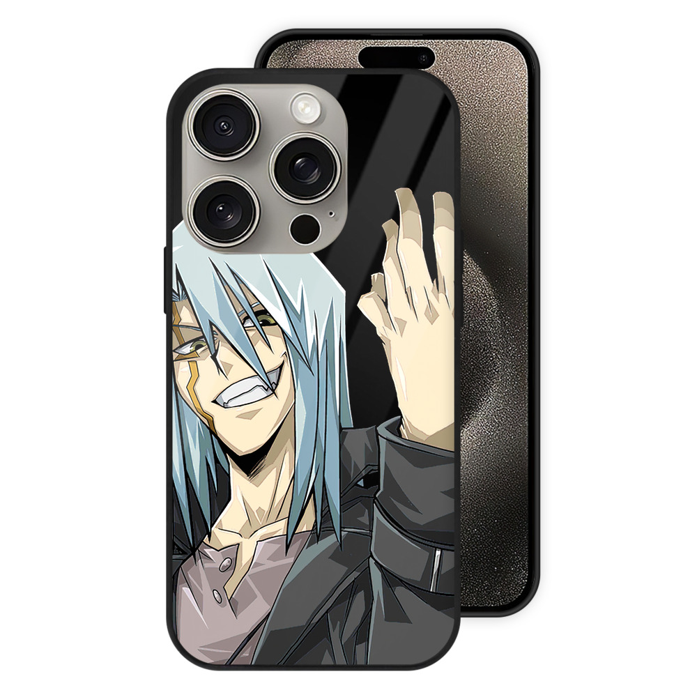（画像用） 遊☆戯☆王 Yu-Gi-Oh! 【iPhone15Pro対応】スマホケース 耐衝撃＆黄変防止 背面ガラス