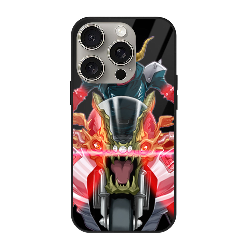 遊☆戯☆王 Yu-Gi-Oh! 【iPhone15Pro対応】スマホケース 耐衝撃＆黄変防止 背面ガラス