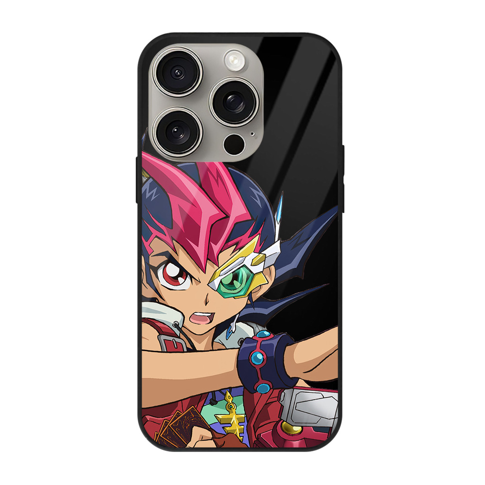 遊☆戯☆王 Yu-Gi-Oh! 【iPhone15Pro対応】スマホケース 耐衝撃＆黄変防止 背面ガラス