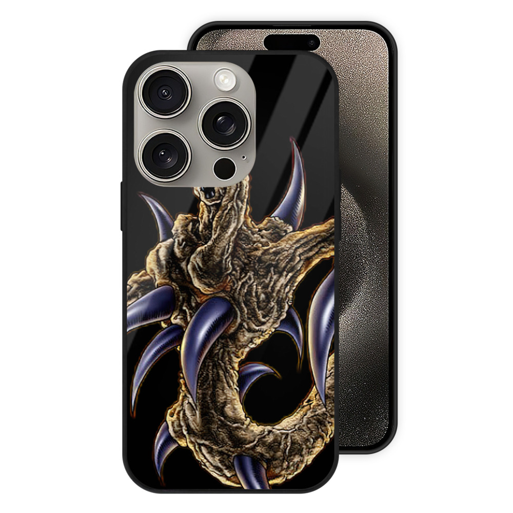 遊☆戯☆王 Yu-Gi-Oh! 【iPhone15Pro対応】スマホケース 耐衝撃＆黄変防止 背面ガラス