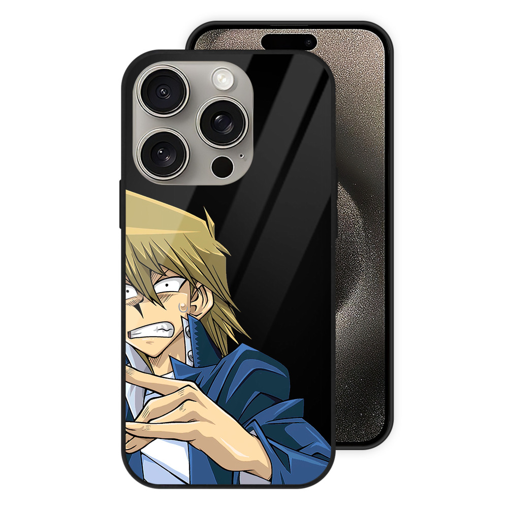 （画像用） 遊☆戯☆王 Yu-Gi-Oh! 【iPhone15Pro対応】スマホケース 耐衝撃＆黄変防止 背面ガラス