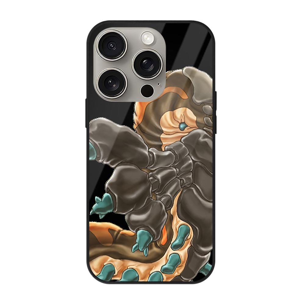 遊☆戯☆王 Yu-Gi-Oh! 【iPhone15Pro対応】スマホケース 耐衝撃＆黄変防止 背面ガラス