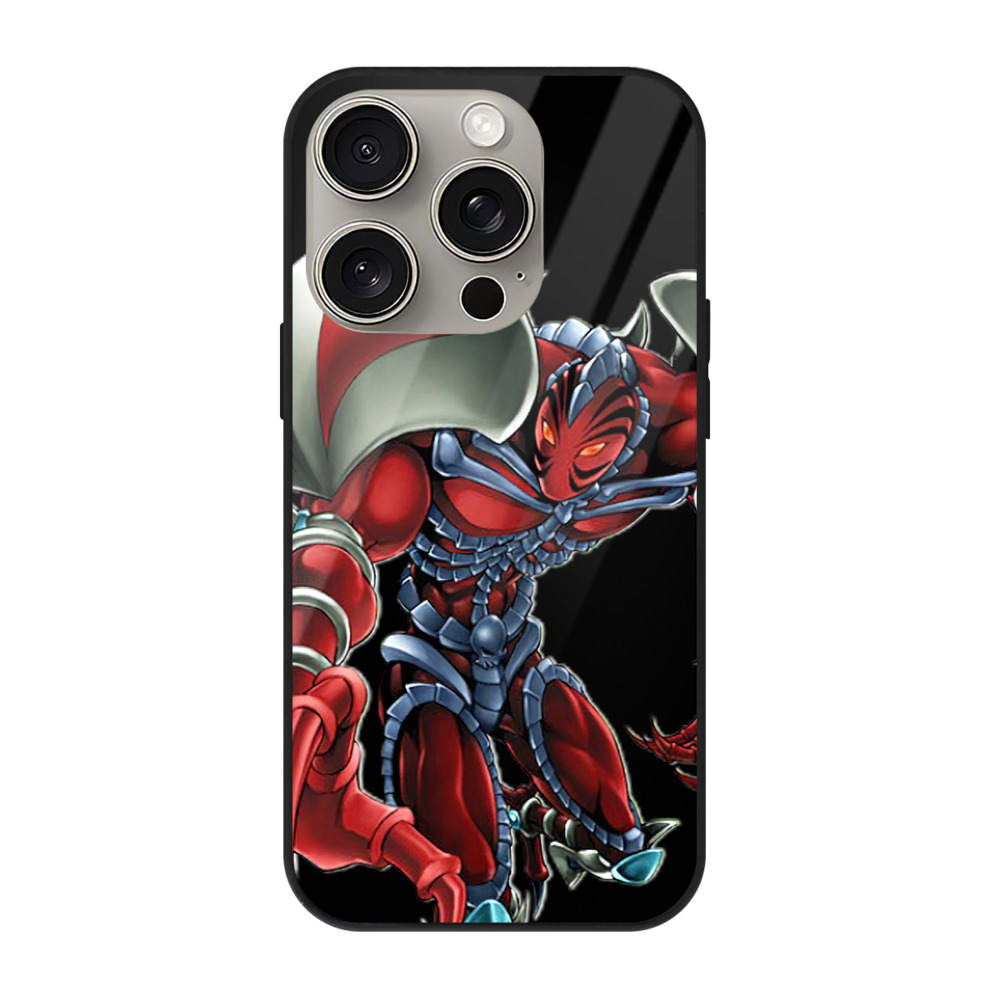 遊☆戯☆王 Yu-Gi-Oh! 【iPhone15Pro対応】スマホケース 耐衝撃＆黄変防止 背面ガラス