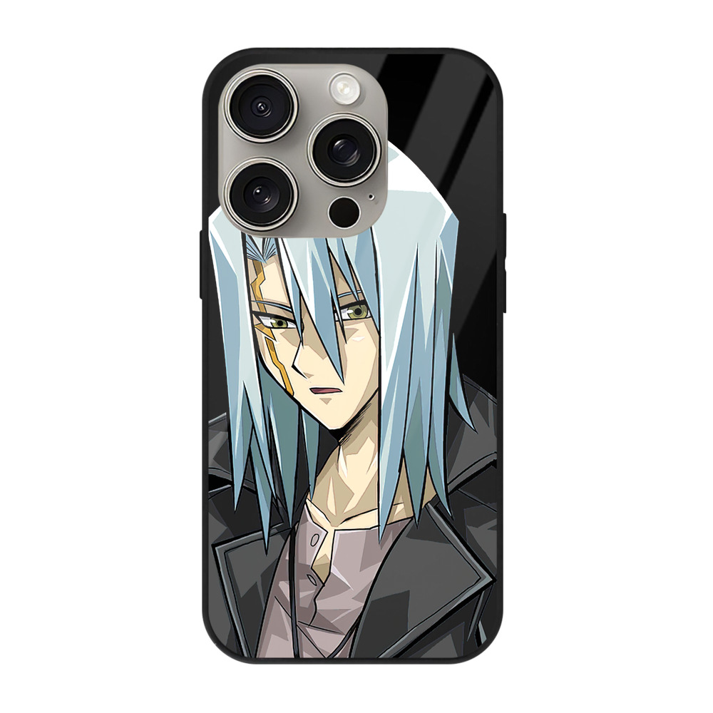 遊☆戯☆王 Yu-Gi-Oh! 【iPhone15Pro対応】スマホケース 耐衝撃＆黄変防止 背面ガラス