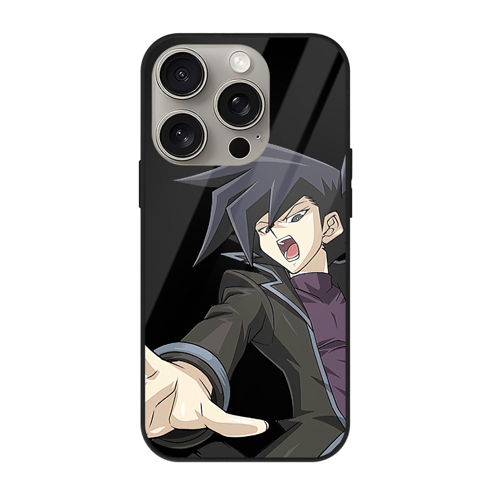 遊☆戯☆王 Yu-Gi-Oh! 【iPhone15Pro対応】スマホケース 耐衝撃＆黄変防止 背面ガラス