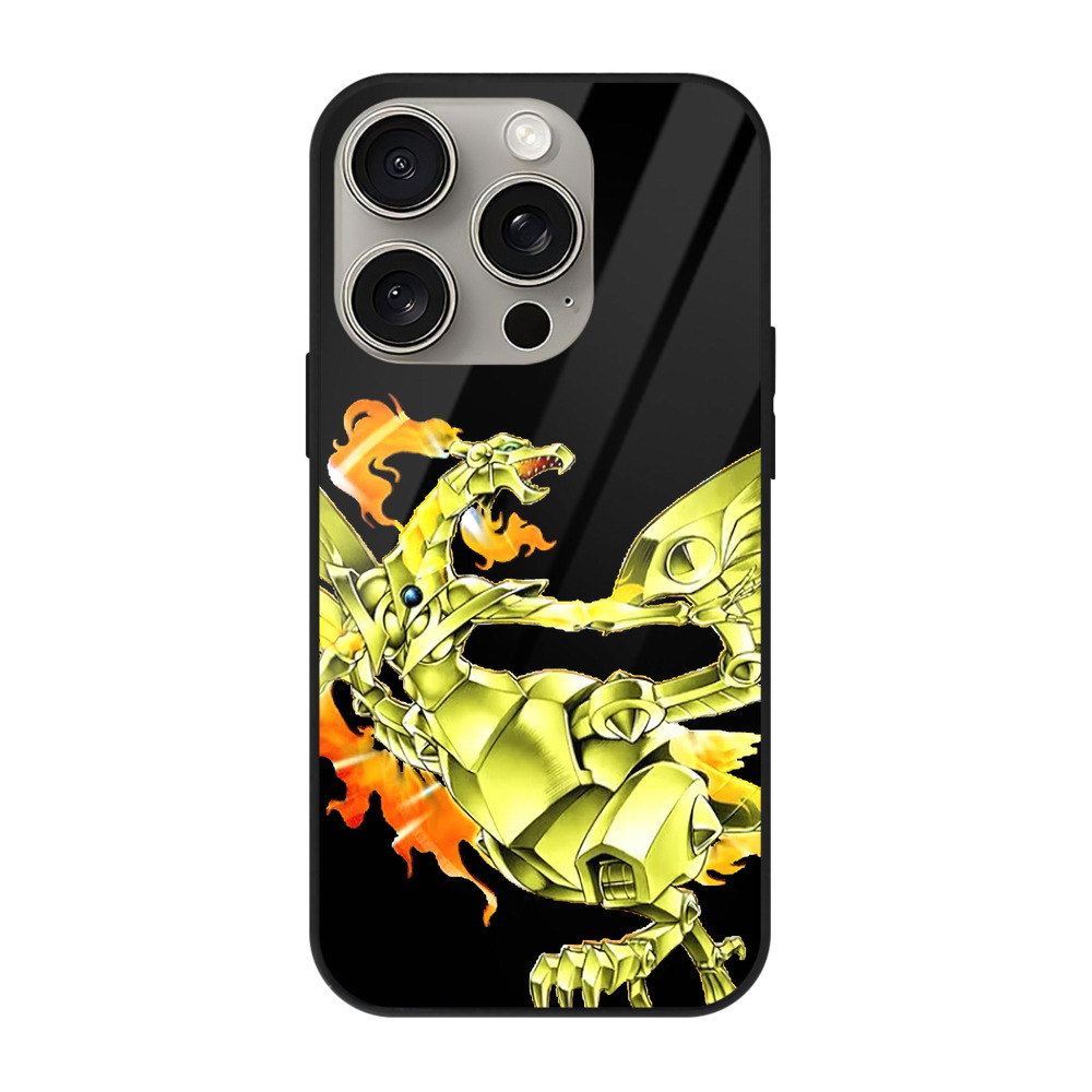 遊☆戯☆王 Yu-Gi-Oh! 【iPhone15Pro対応】スマホケース 耐衝撃＆黄変防止 背面ガラス