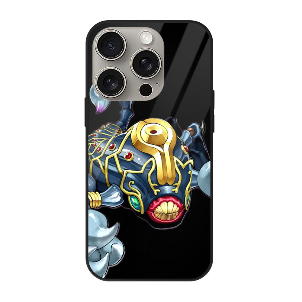 （画像用） 遊☆戯☆王 Yu-Gi-Oh! 【iPhone15Pro対応】スマホケース 耐衝撃＆黄変防止 背面ガラス