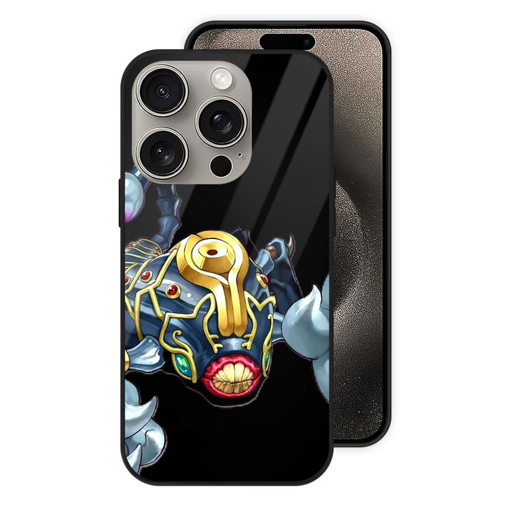（画像用） 遊☆戯☆王 Yu-Gi-Oh! 【iPhone15Pro対応】スマホケース 耐衝撃＆黄変防止 背面ガラス