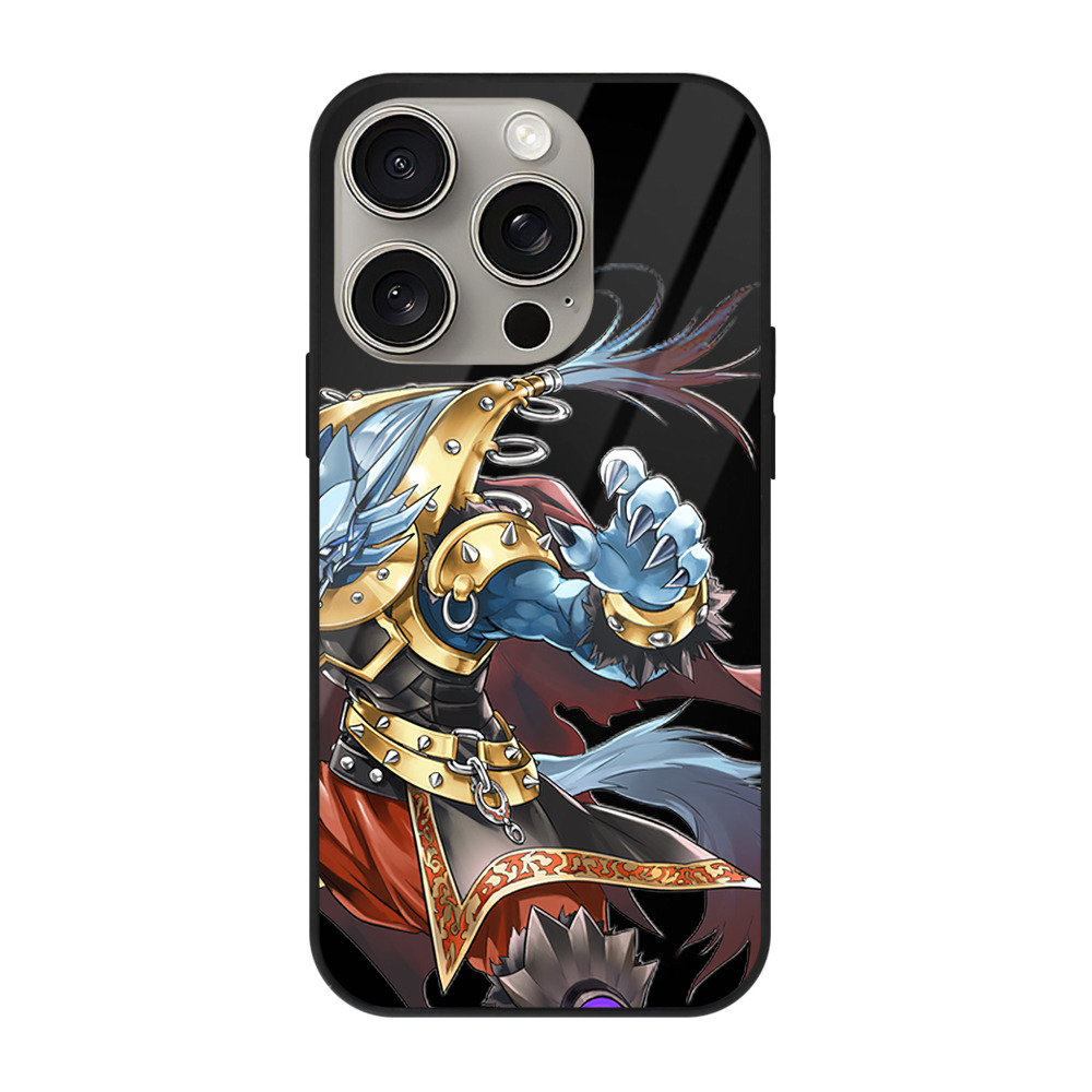 遊☆戯☆王 Yu-Gi-Oh! 【iPhone15Pro対応】スマホケース 耐衝撃＆黄変防止 背面ガラス