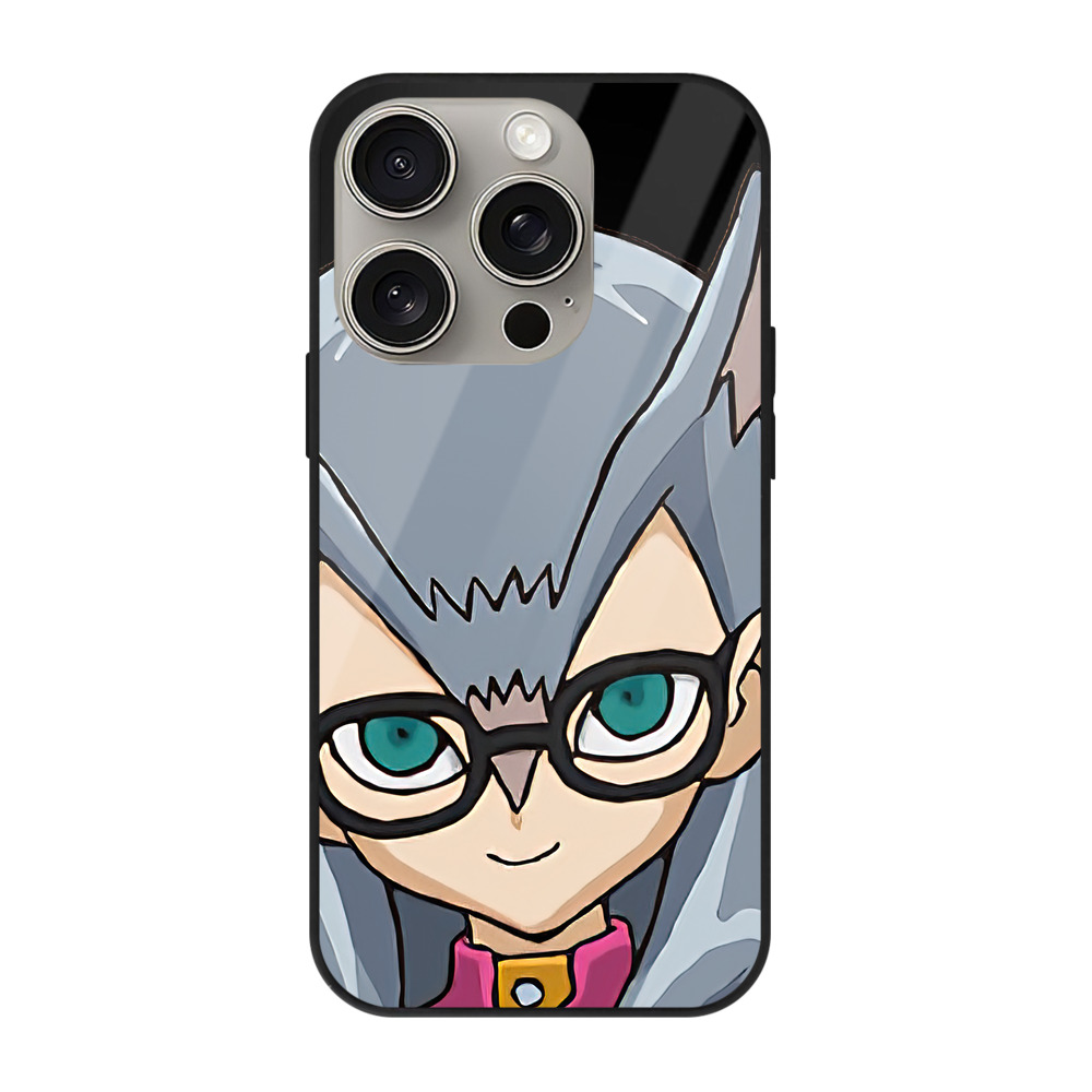 遊☆戯☆王 Yu-Gi-Oh! 【iPhone15Pro対応】スマホケース 耐衝撃＆黄変防止 背面ガラス