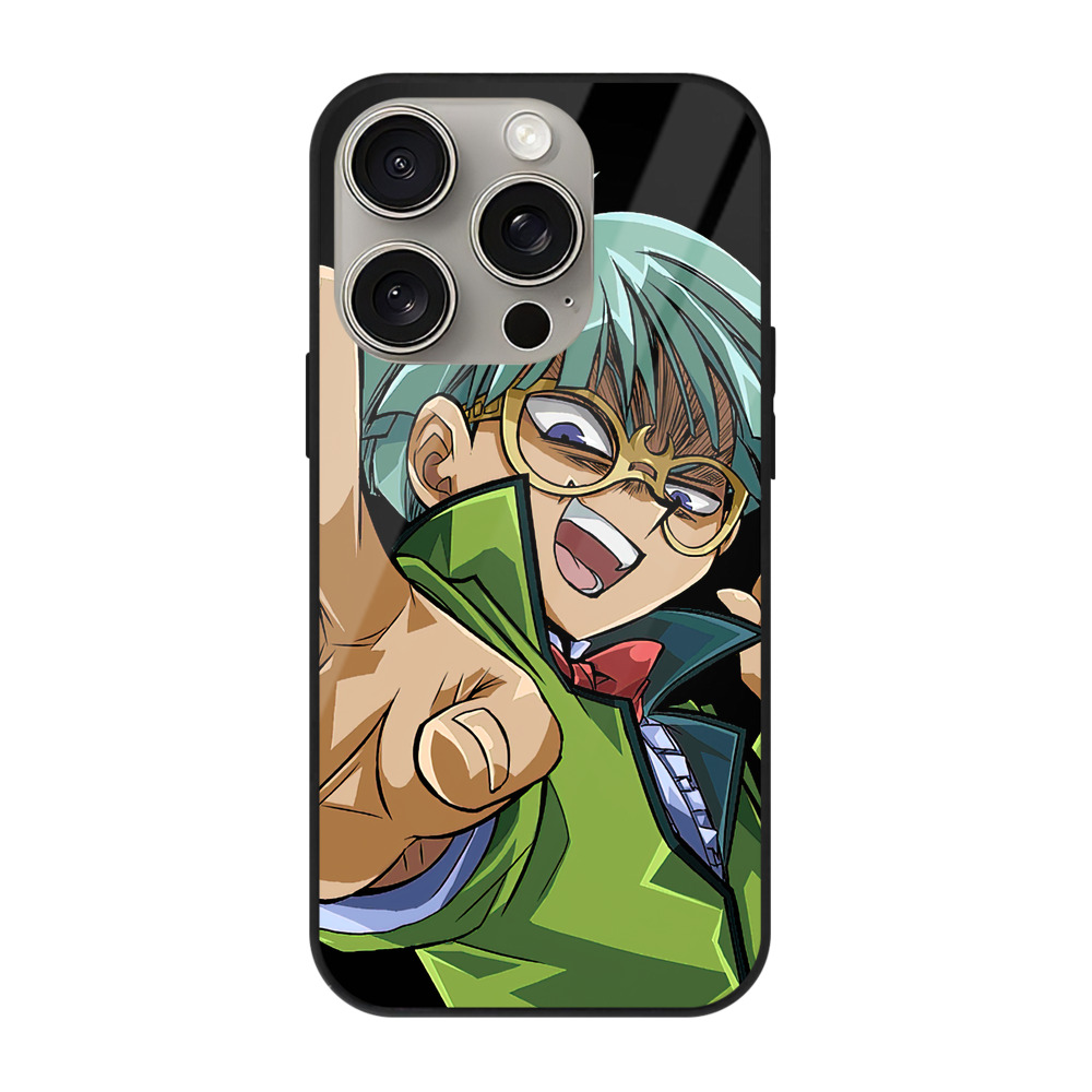 （画像用） 遊☆戯☆王 Yu-Gi-Oh! 【iPhone15Pro対応】スマホケース 耐衝撃＆黄変防止 背面ガラス
