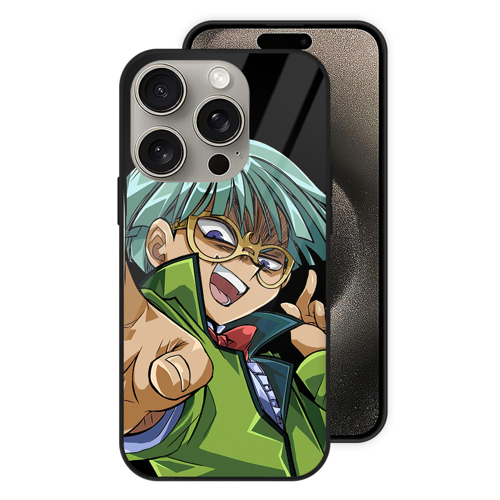 （画像用） 遊☆戯☆王 Yu-Gi-Oh! 【iPhone15Pro対応】スマホケース 耐衝撃＆黄変防止 背面ガラス