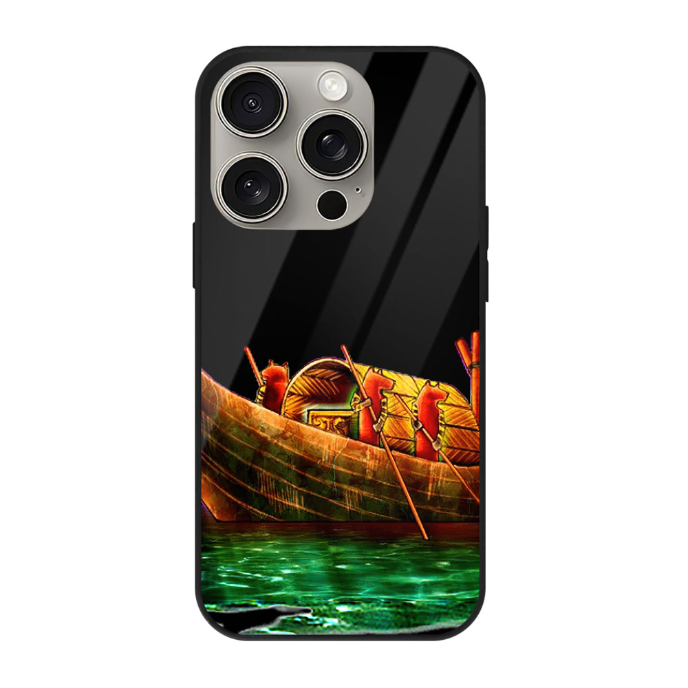 遊☆戯☆王 Yu-Gi-Oh! 【iPhone15Pro対応】スマホケース 耐衝撃＆黄変防止 背面ガラス