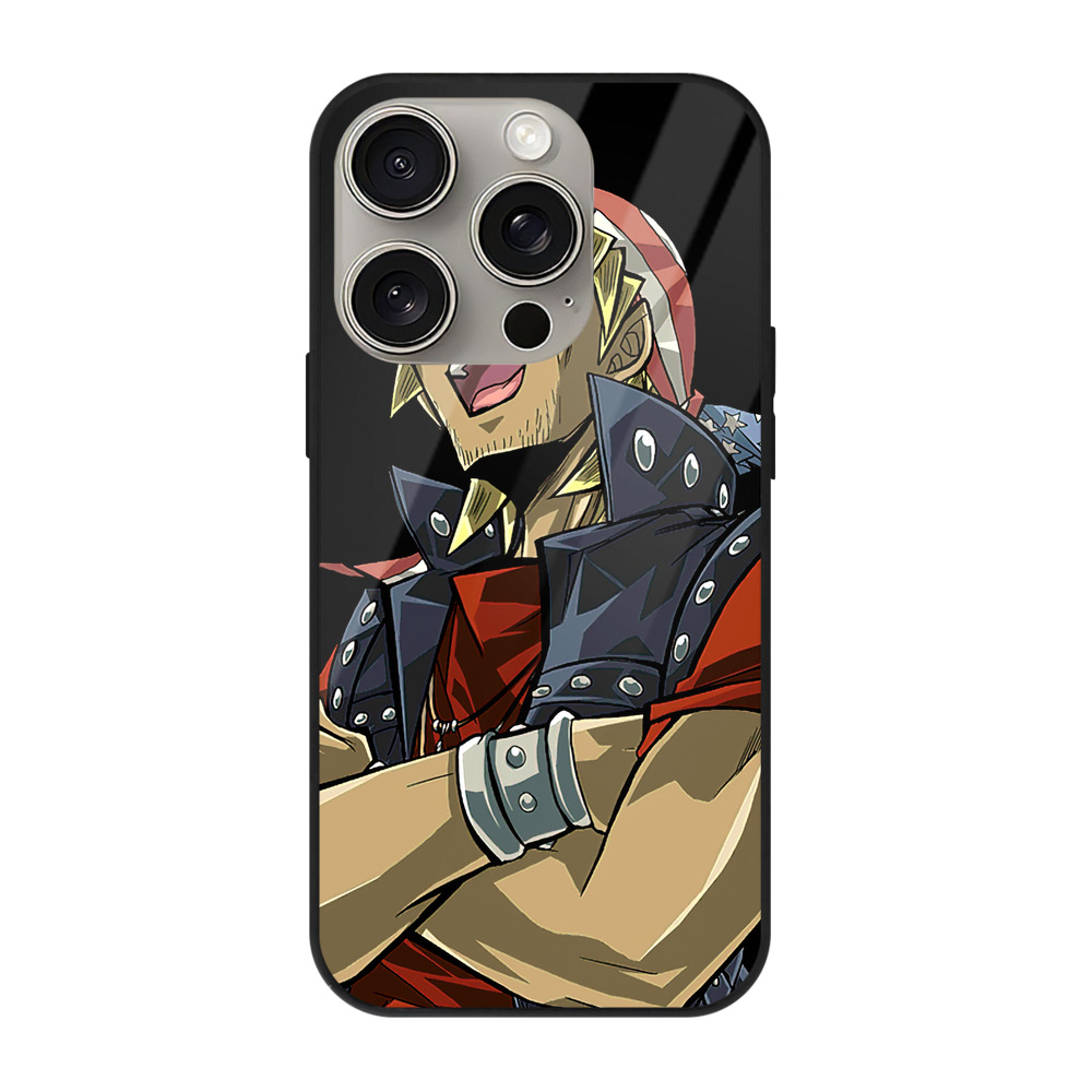 遊☆戯☆王 Yu-Gi-Oh! 【iPhone15Pro対応】スマホケース 耐衝撃＆黄変防止 背面ガラス