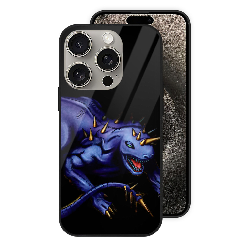 （画像用） 遊☆戯☆王 Yu-Gi-Oh! 【iPhone15Pro対応】スマホケース 耐衝撃＆黄変防止 背面ガラス