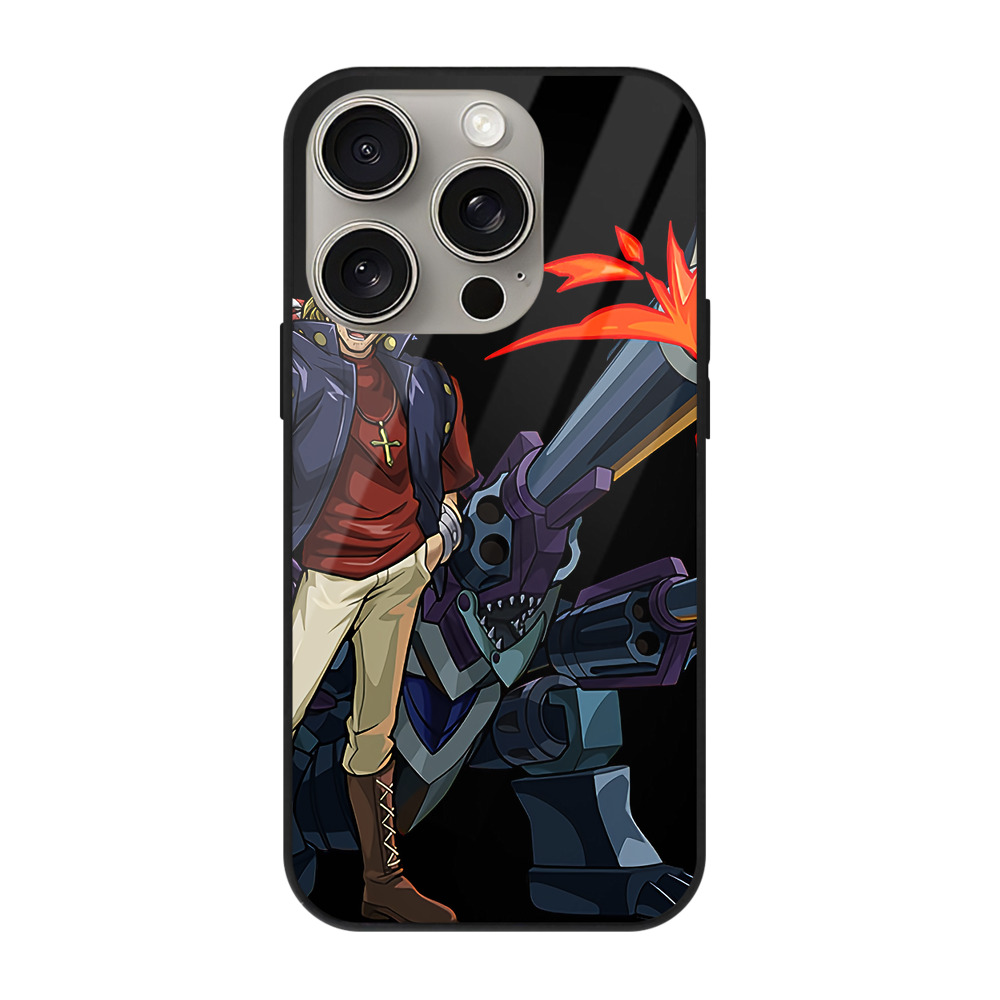 遊☆戯☆王 Yu-Gi-Oh! 【iPhone15Pro対応】スマホケース 耐衝撃＆黄変防止 背面ガラス