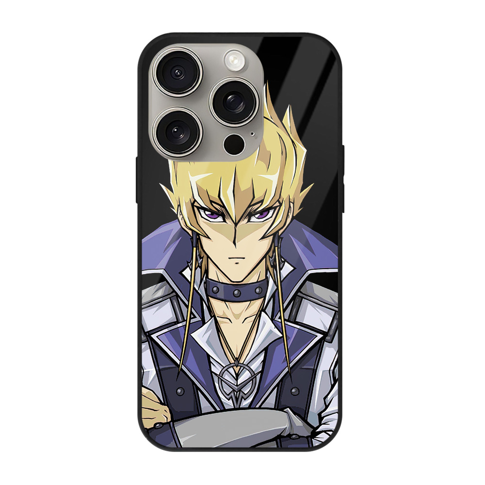 （画像用） 遊☆戯☆王 Yu-Gi-Oh! 【iPhone15Pro対応】スマホケース 耐衝撃＆黄変防止 背面ガラス