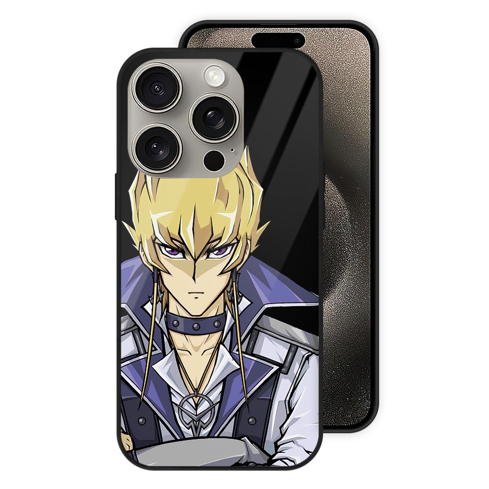 （画像用） 遊☆戯☆王 Yu-Gi-Oh! 【iPhone15Pro対応】スマホケース 耐衝撃＆黄変防止 背面ガラス