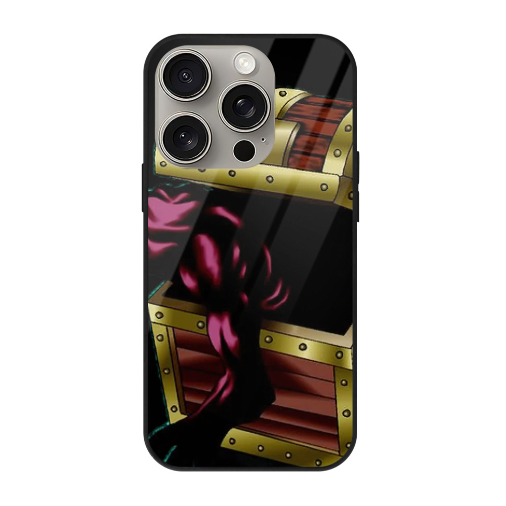 （画像用） 遊☆戯☆王 Yu-Gi-Oh! 【iPhone15Pro対応】スマホケース 耐衝撃＆黄変防止 背面ガラス