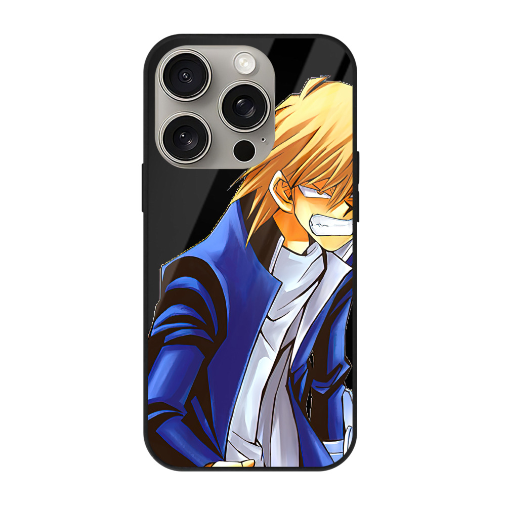 遊☆戯☆王 Yu-Gi-Oh! 【iPhone15Pro対応】スマホケース 耐衝撃＆黄変防止 背面ガラス