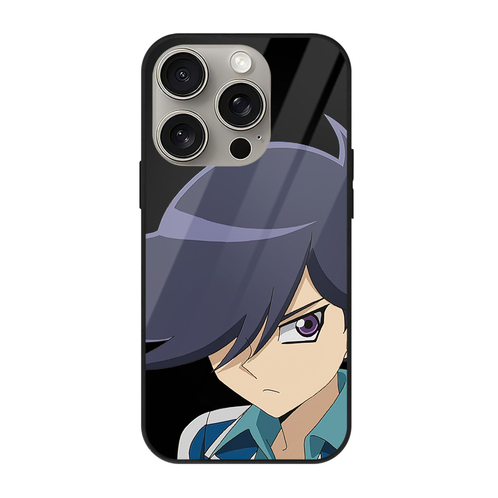 （画像用） 遊☆戯☆王 Yu-Gi-Oh! 【iPhone15Pro対応】スマホケース 耐衝撃＆黄変防止 背面ガラス
