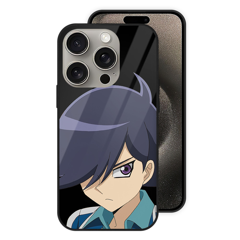 （画像用） 遊☆戯☆王 Yu-Gi-Oh! 【iPhone15Pro対応】スマホケース 耐衝撃＆黄変防止 背面ガラス