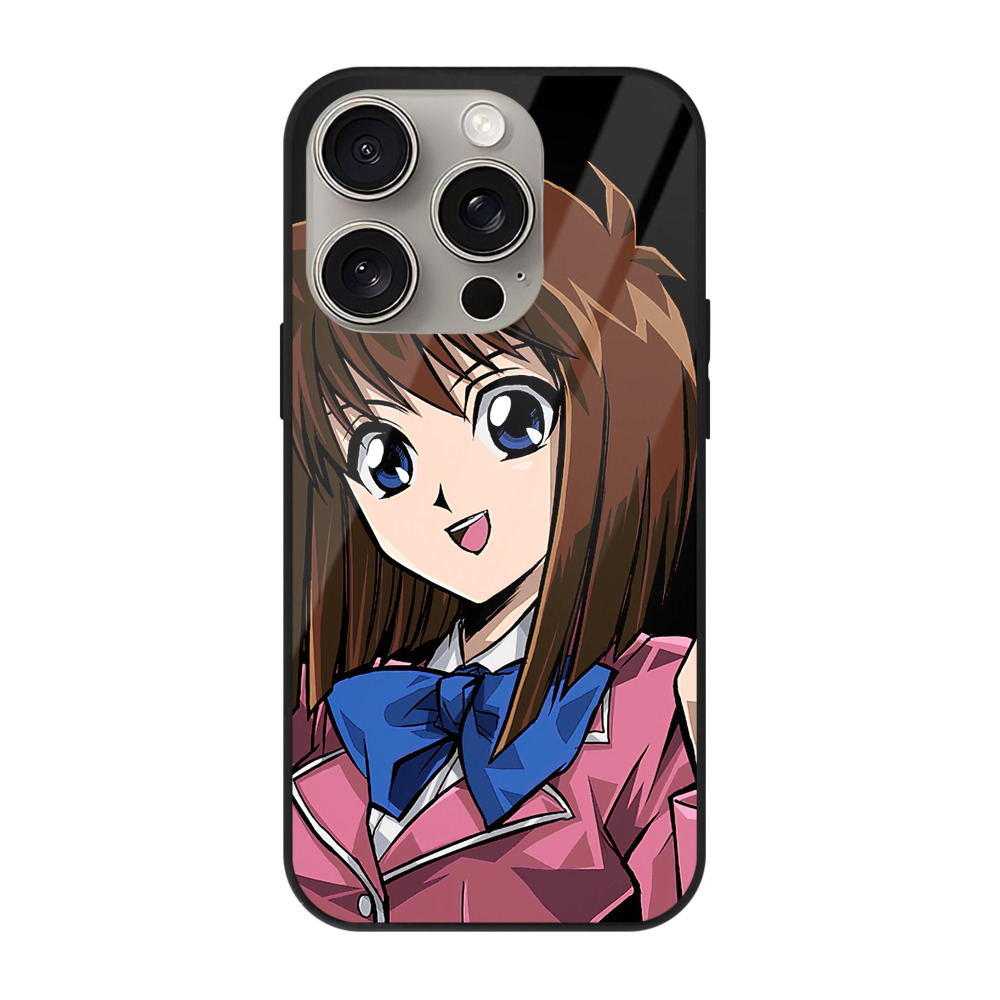 （画像用） 遊☆戯☆王 Yu-Gi-Oh! 【iPhone15Pro対応】スマホケース 耐衝撃＆黄変防止 背面ガラス