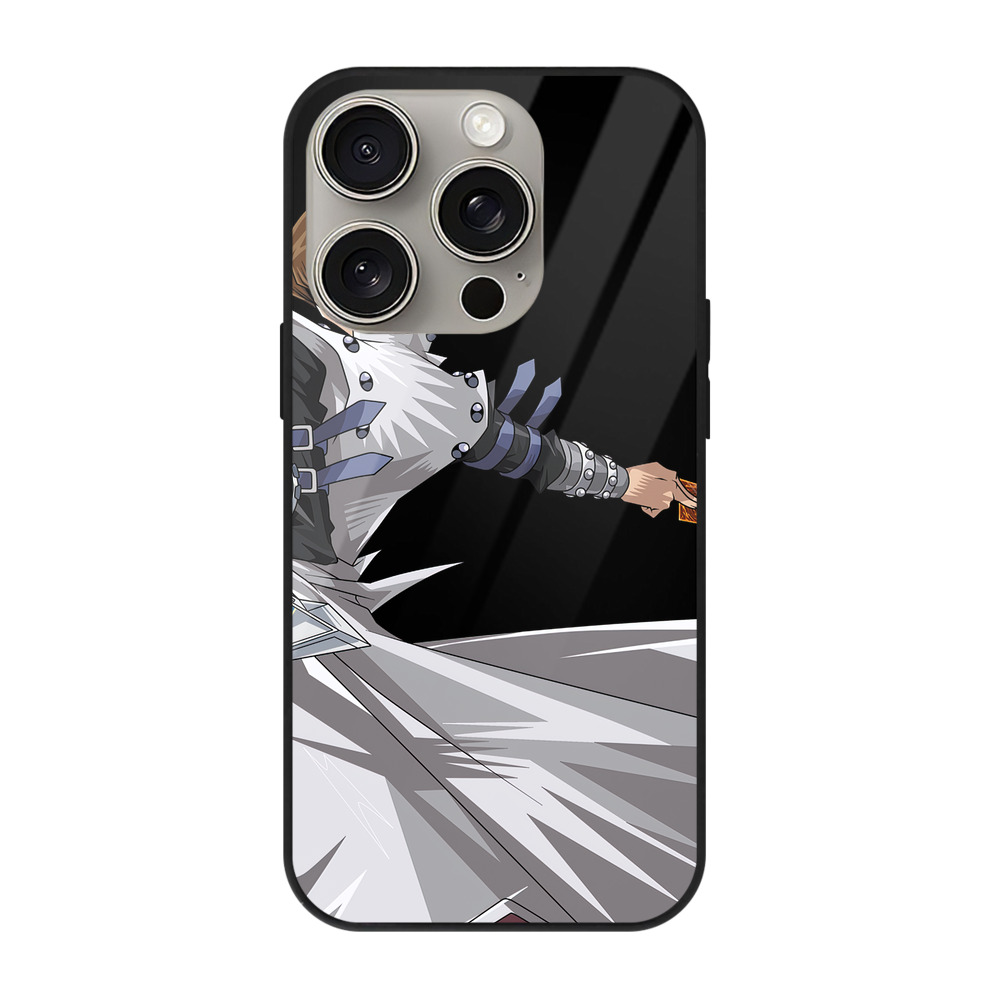 遊☆戯☆王 Yu-Gi-Oh! 【iPhone15Pro対応】スマホケース 耐衝撃＆黄変防止 背面ガラス