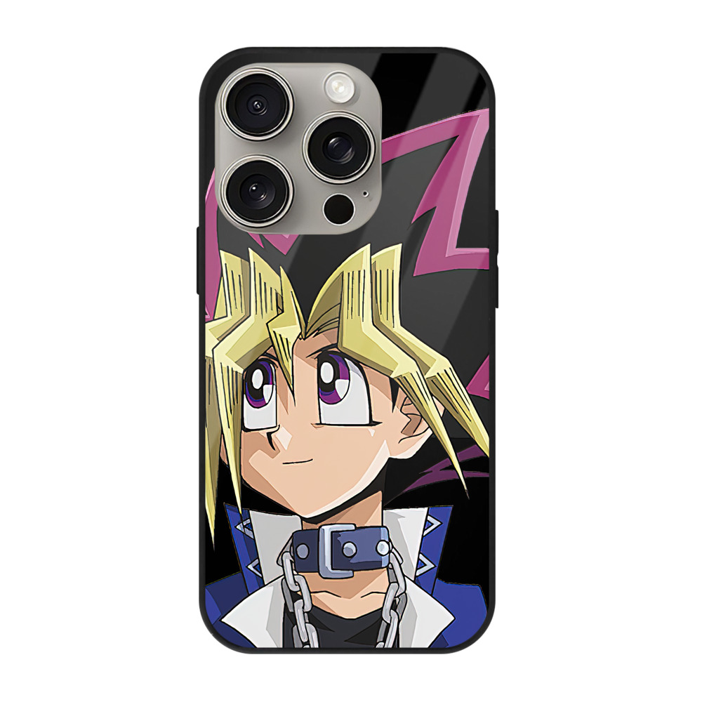 遊☆戯☆王 Yu-Gi-Oh! 【iPhone15Pro対応】スマホケース 耐衝撃＆黄変防止 背面ガラス