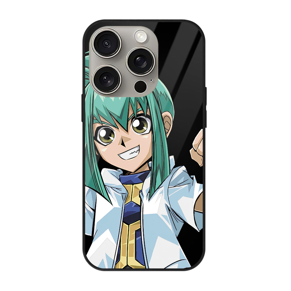 （画像用） 遊☆戯☆王 Yu-Gi-Oh! 【iPhone15Pro対応】スマホケース 耐衝撃＆黄変防止 背面ガラス