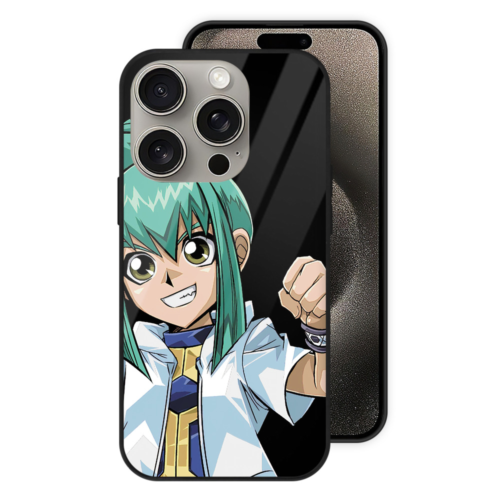 （画像用） 遊☆戯☆王 Yu-Gi-Oh! 【iPhone15Pro対応】スマホケース 耐衝撃＆黄変防止 背面ガラス
