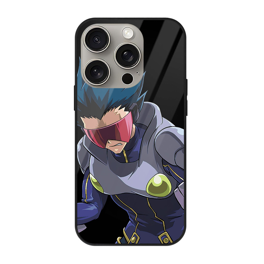 （画像用） 遊☆戯☆王 Yu-Gi-Oh! 【iPhone15Pro対応】スマホケース 耐衝撃＆黄変防止 背面ガラス
