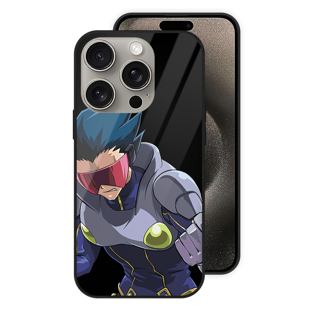 （画像用） 遊☆戯☆王 Yu-Gi-Oh! 【iPhone15Pro対応】スマホケース 耐衝撃＆黄変防止 背面ガラス