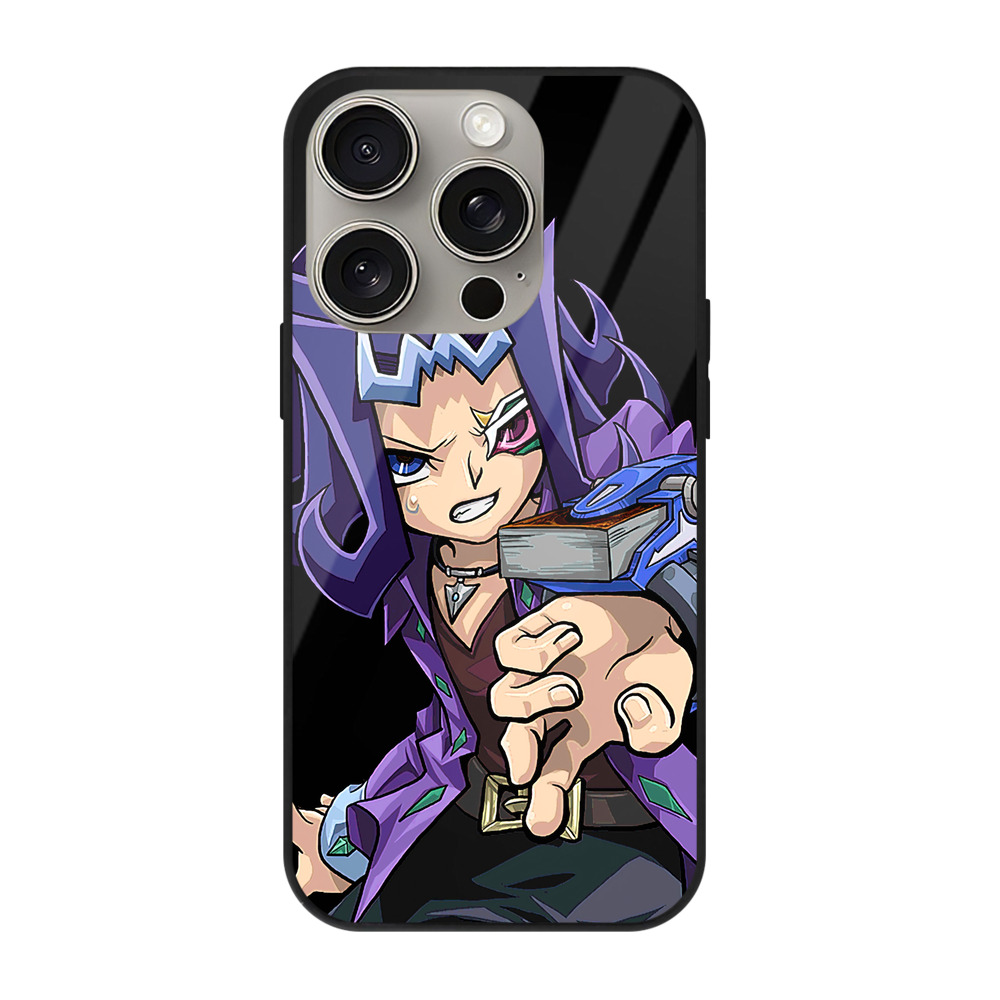 遊☆戯☆王 Yu-Gi-Oh! 【iPhone15Pro対応】スマホケース 耐衝撃＆黄変防止 背面ガラス