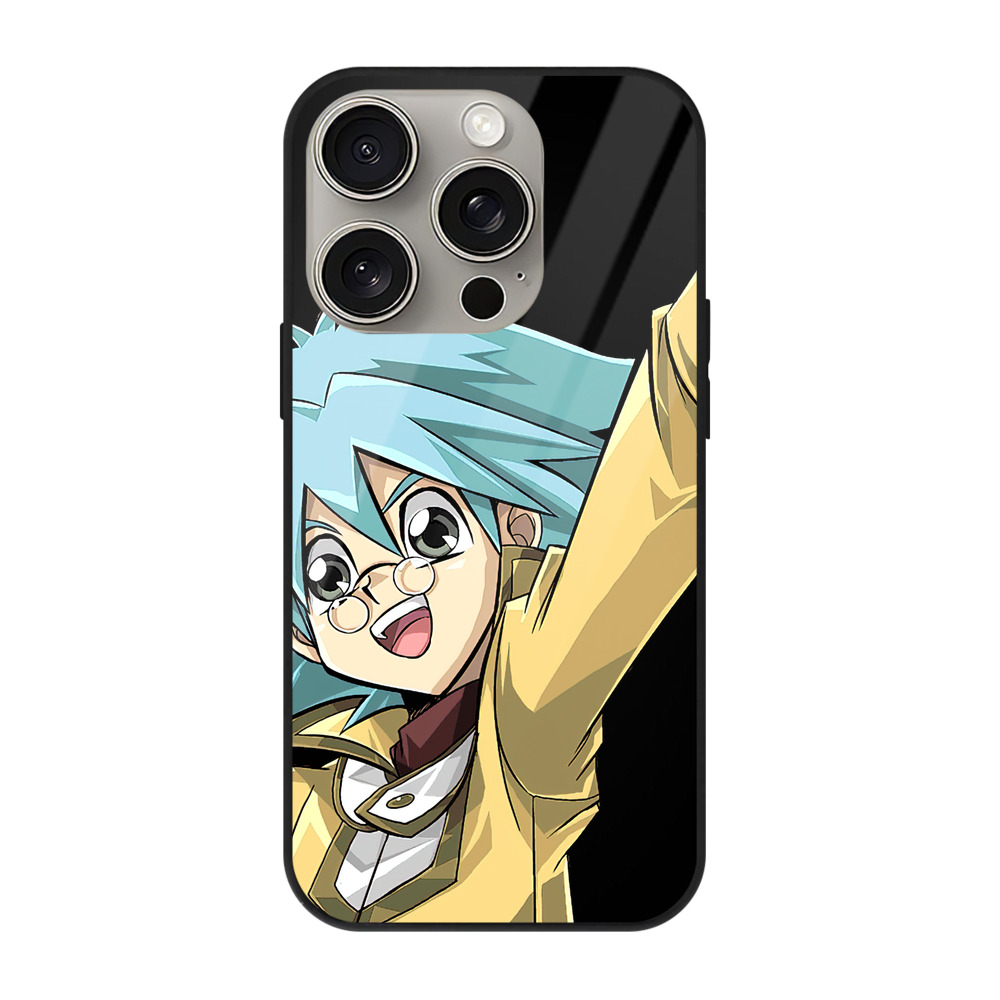 遊☆戯☆王 Yu-Gi-Oh! 【iPhone15Pro対応】スマホケース 耐衝撃＆黄変防止 背面ガラス
