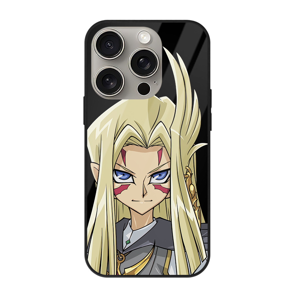 （画像用） 遊☆戯☆王 Yu-Gi-Oh! 【iPhone15Pro対応】スマホケース 耐衝撃＆黄変防止 背面ガラス