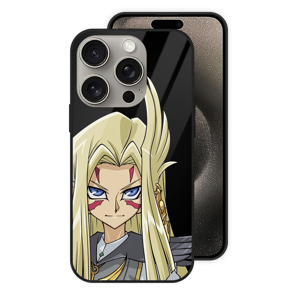 （画像用） 遊☆戯☆王 Yu-Gi-Oh! 【iPhone15Pro対応】スマホケース 耐衝撃＆黄変防止 背面ガラス