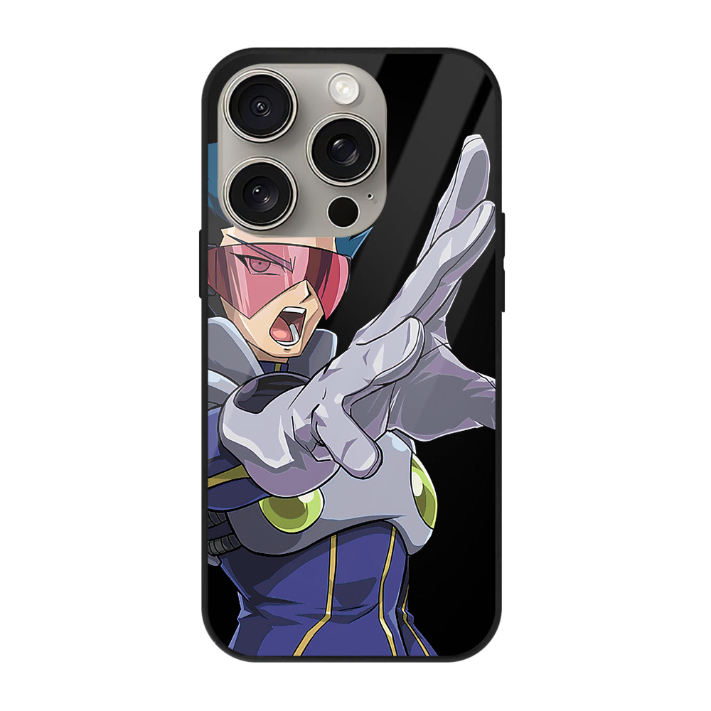 遊☆戯☆王 Yu-Gi-Oh! 【iPhone15Pro対応】スマホケース 耐衝撃＆黄変防止 背面ガラス