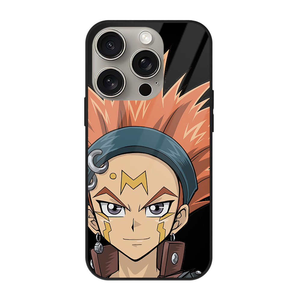 （画像用） 遊☆戯☆王 Yu-Gi-Oh! 【iPhone15Pro対応】スマホケース 耐衝撃＆黄変防止 背面ガラス