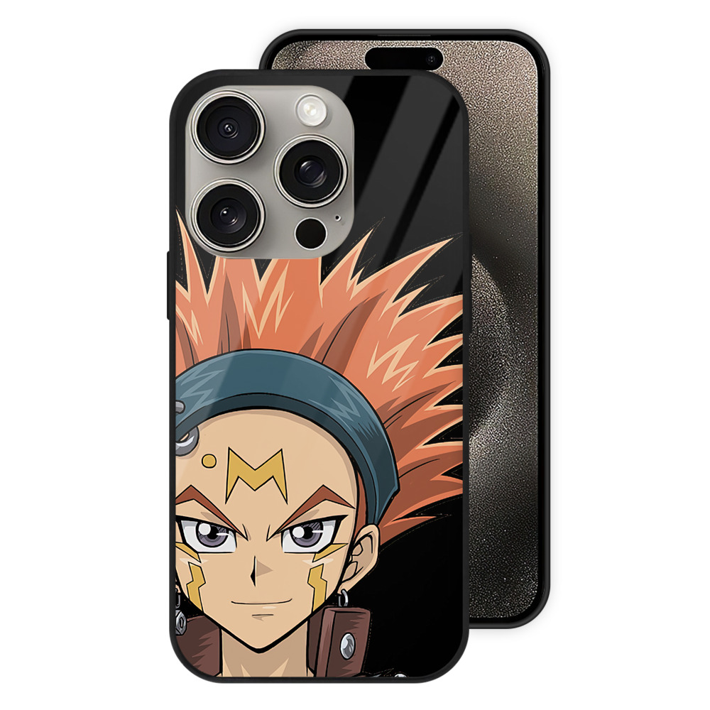 （画像用） 遊☆戯☆王 Yu-Gi-Oh! 【iPhone15Pro対応】スマホケース 耐衝撃＆黄変防止 背面ガラス