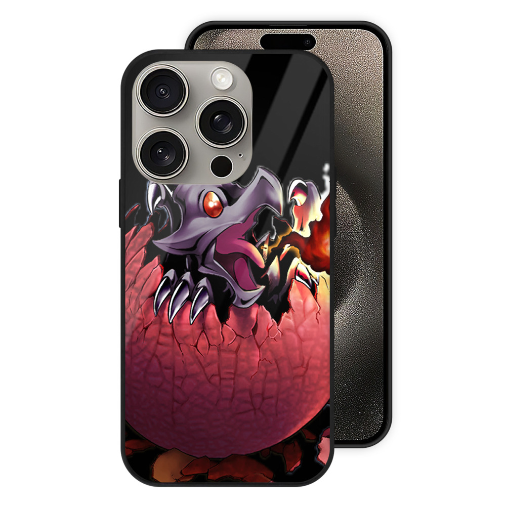 （画像用） 遊☆戯☆王 Yu-Gi-Oh! 【iPhone15Pro対応】スマホケース 耐衝撃＆黄変防止 背面ガラス