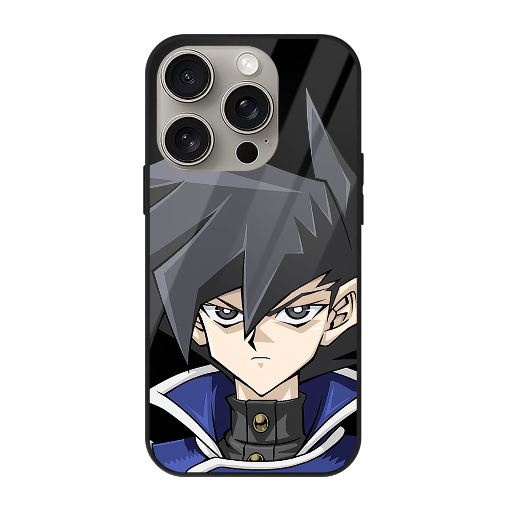 （画像用） 遊☆戯☆王 Yu-Gi-Oh! 【iPhone15Pro対応】スマホケース 耐衝撃＆黄変防止 背面ガラス