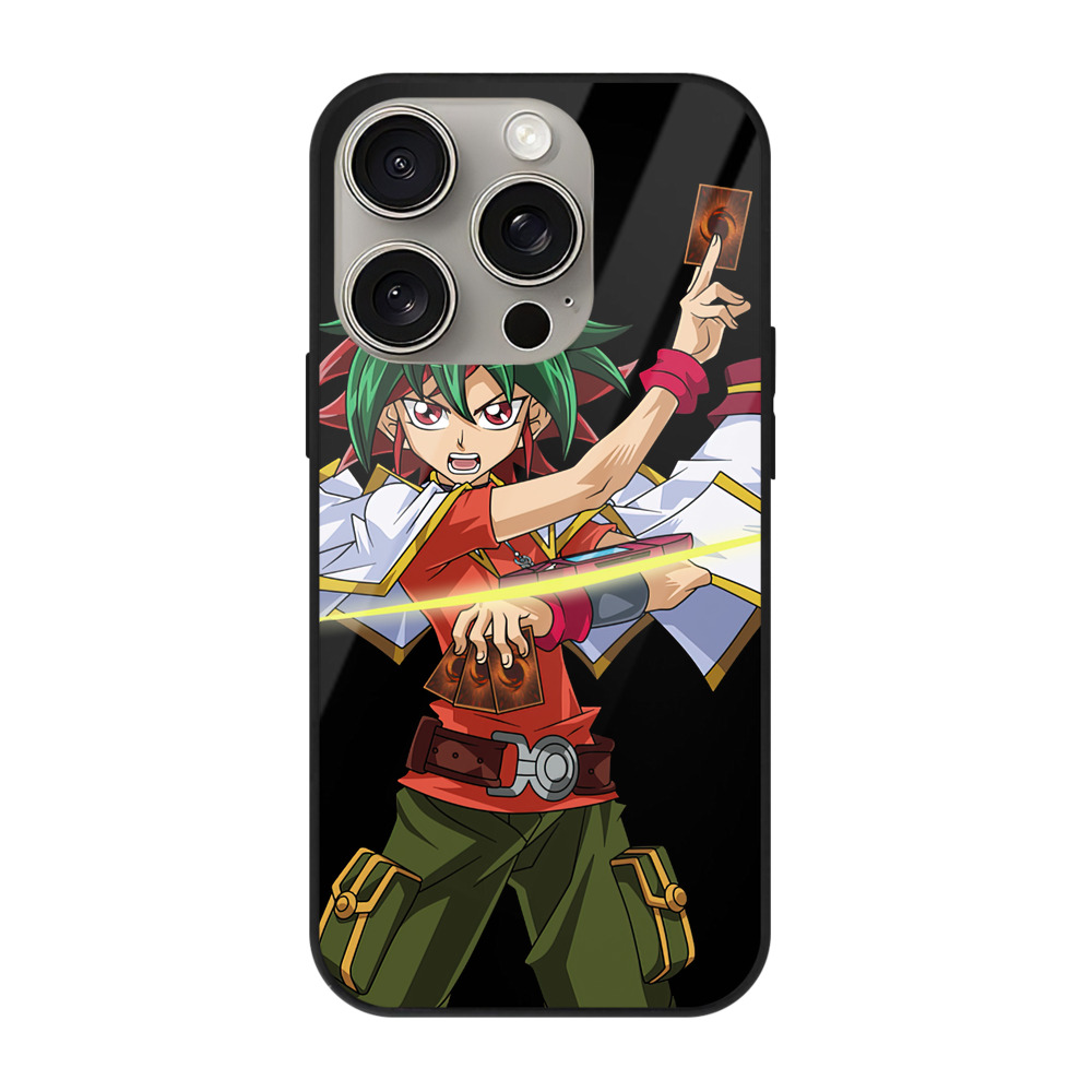 遊☆戯☆王 Yu-Gi-Oh! 【iPhone15Pro対応】スマホケース 耐衝撃＆黄変防止 背面ガラス