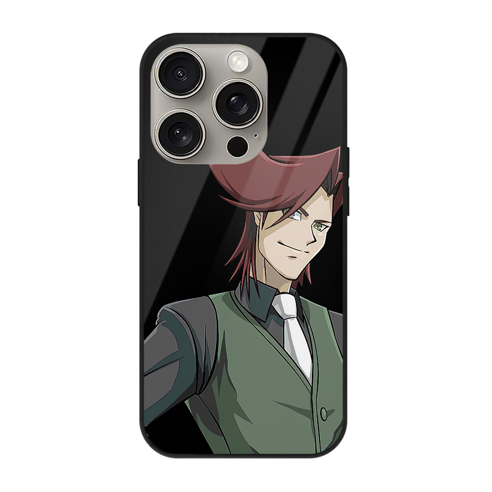 （画像用） 遊☆戯☆王 Yu-Gi-Oh! 【iPhone15Pro対応】スマホケース 耐衝撃＆黄変防止 背面ガラス