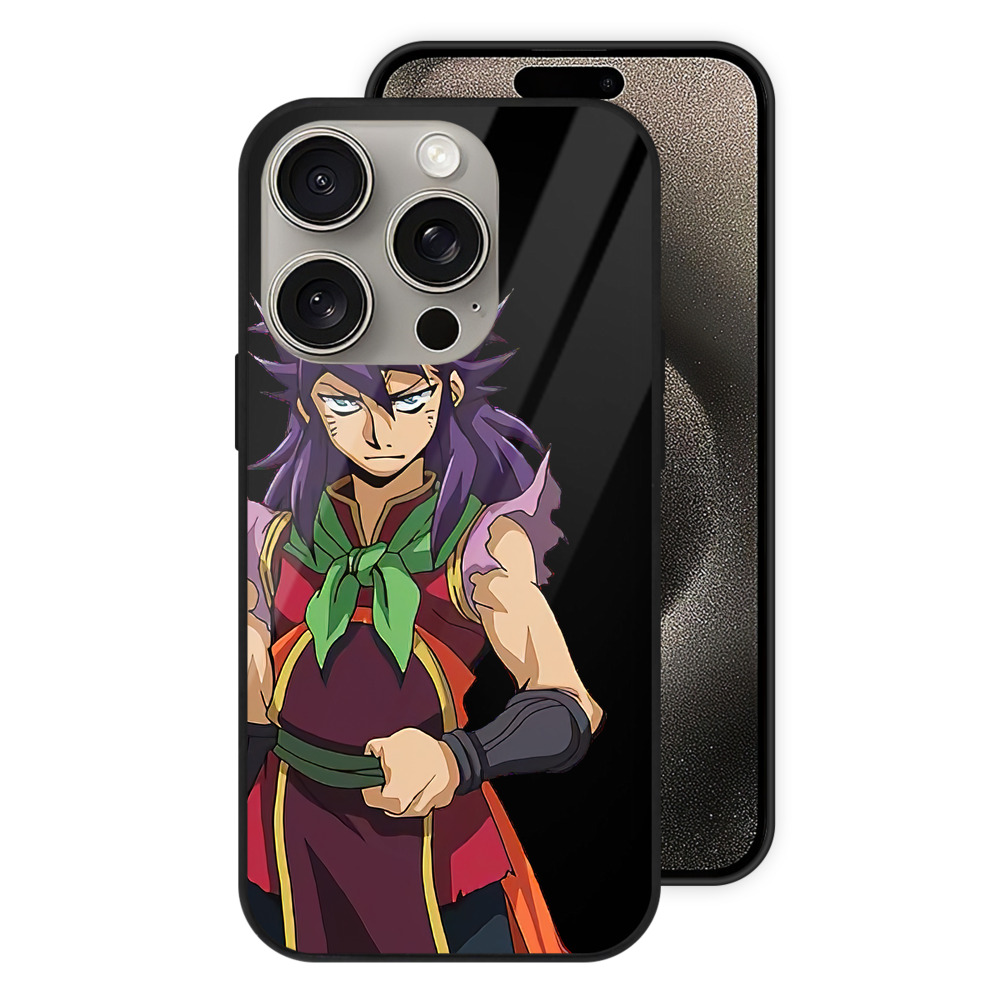 （画像用） 遊☆戯☆王 Yu-Gi-Oh! 【iPhone15Pro対応】スマホケース 耐衝撃＆黄変防止 背面ガラス
