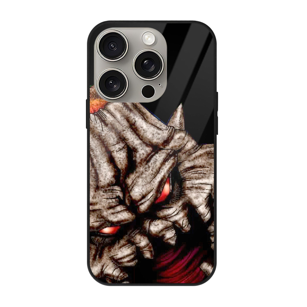 （画像用） 遊☆戯☆王 Yu-Gi-Oh! 【iPhone15Pro対応】スマホケース 耐衝撃＆黄変防止 背面ガラス