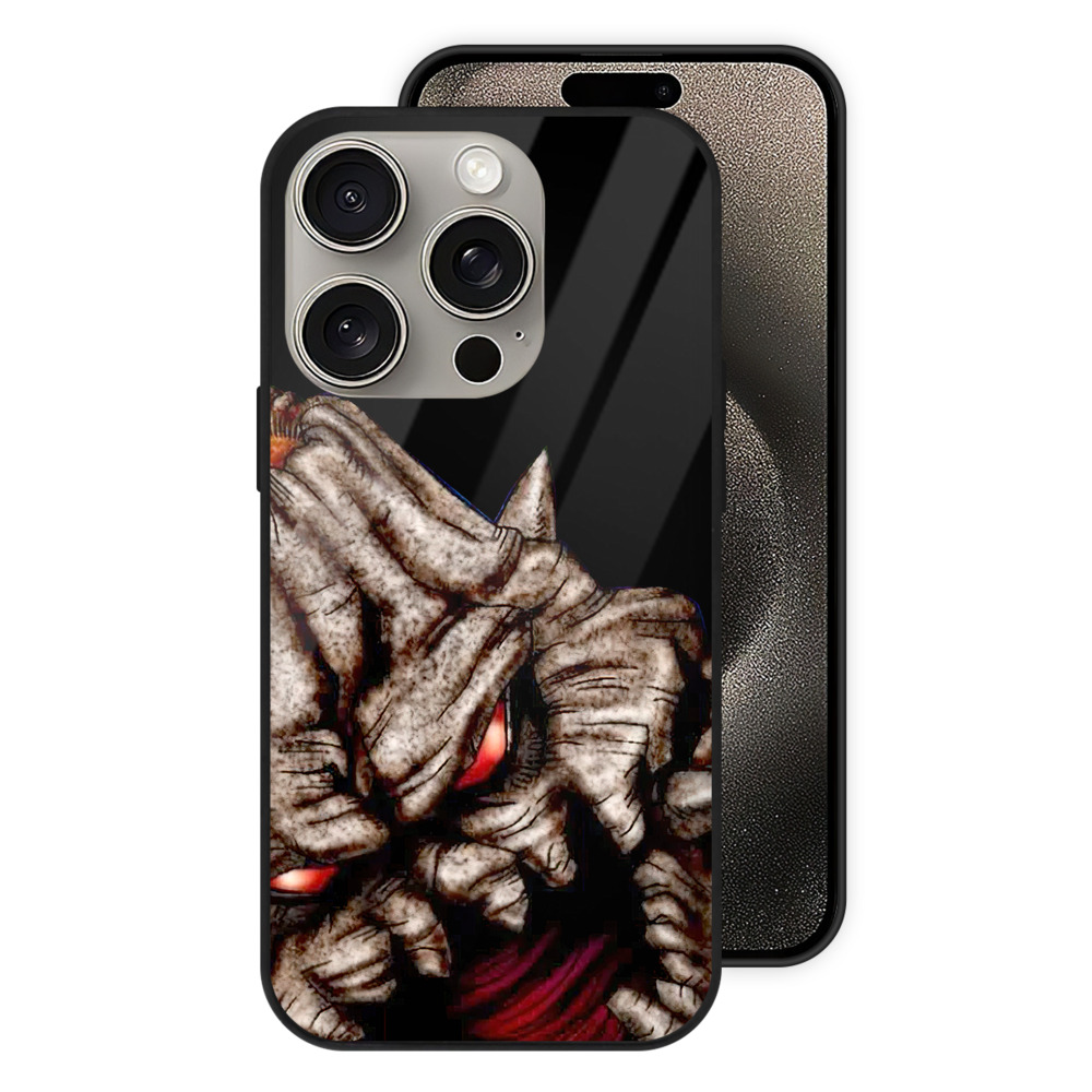 （画像用） 遊☆戯☆王 Yu-Gi-Oh! 【iPhone15Pro対応】スマホケース 耐衝撃＆黄変防止 背面ガラス