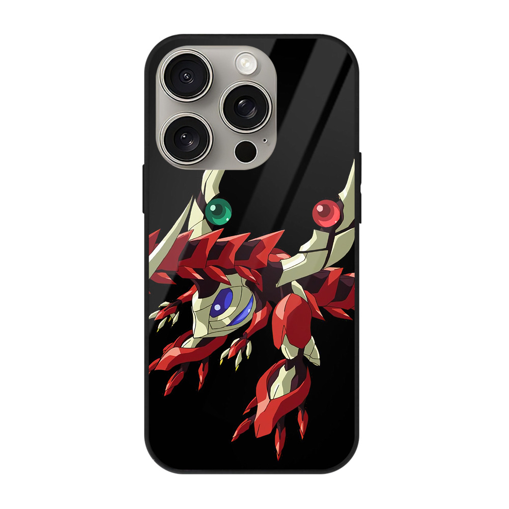 遊☆戯☆王 Yu-Gi-Oh! 【iPhone15Pro対応】スマホケース 耐衝撃＆黄変防止 背面ガラス